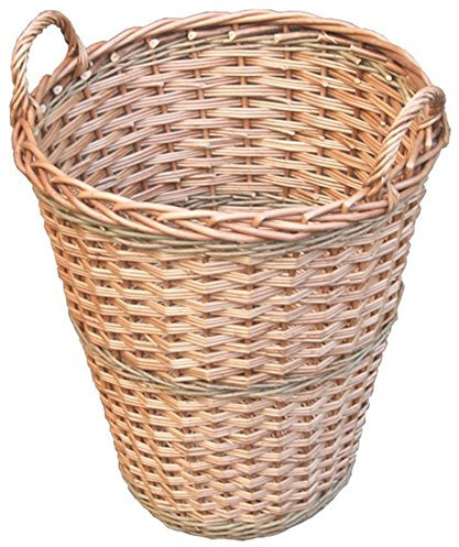 Red Hamper Somerset Tall Log Basket, Wicker, Brown, 51 x 51 x 56 cm