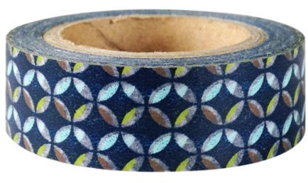 allydrew Dotted Japanisches Washi Tape Navy Psychedelic Dots