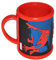 alles-meine.de GmbH 3-D Henkeltasse Spiderman groß - Trinktasse Tasse Kunststoff Amazing Spider Man Spinne Spider-Man für Jungen