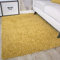 Ontario Ochre Mustard Yellow Gold Soft Warm Thick Shaggy Shag Fluffy Living Room Area Rug
