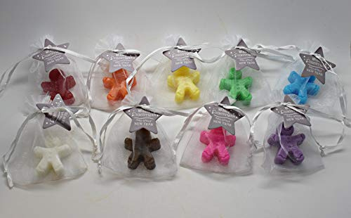 Gingerbread Men Mini Soaps - Christmas Decoration Fair, Fete Guest Soaps Stocking Fillers OT (10 pieces)