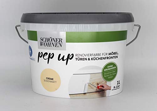Pep up für Möbel Türen und Küchenfronten creme seidenmatt 1 l