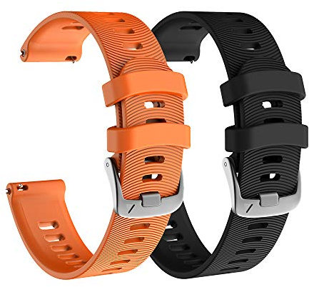 NOTOCITY Cinturino per Garmin Vivoactive 3/ Garmin Vivoactive 3 Music/Forerunner 645 Music/Garmin Forerunner 245, cinturino di ricambio regolabile in silicone