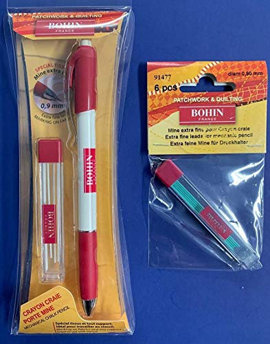 Bohin Crayon à craie mécanique avec mines vertes