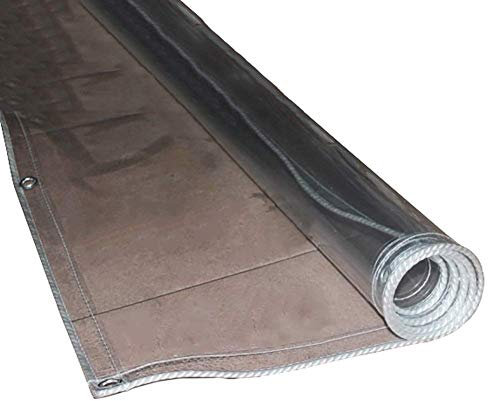 GJSN Mehrzweck-Abdeckplane für den Außenbereich, wasserdicht, mit weißen Randösen, Mehrzweck-Abdeckplanen für die Isolierung von Fensterfolie, 0,5 mm - 2 x 2,5 m