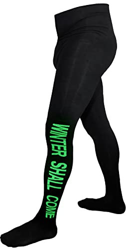 Weri Spezials Herrenstrumpfhose Baumwolle mit Eingrif in mehreren tollen Farben und Farbvariationen. (58-60, Schwarz-Grün Winter)