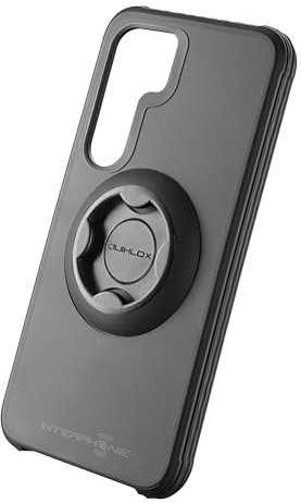 Interphone QUIKLOX - Tetraforce Case for Samsung S24 Ultra for Motorcycle, Car or Bike Mounts.Quiklox Range - Motorcycle Phone Mount Support Cover - QUIKLOX Module System black