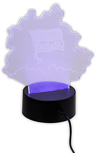 Hertha BSC Berlin LED Lampe Licht Karte Berlin
