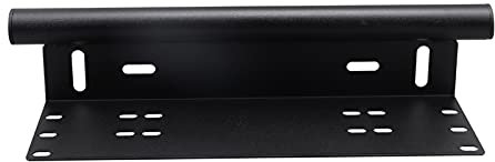 XIAOGUANG LingLONG Offroad Front Rear Bumper License Plate Holder For Car Number Plate Frame Led Light Bar Working Lights Mount Brackets (Color : Short size)