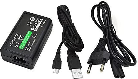 WICAREYO Netzteil für PS Vita 2000, Netzteil AC Adapter EU Stromkabel für PS Vita 2000