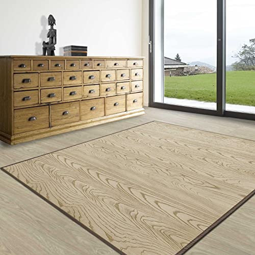 KARAT Tapis en Bambou - Magenta - pour Salle de Bains et Salon - 100% Bambou pour Un intérieur Naturel (Nature, 90 x 120 cm)