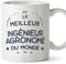 MUGFFINS Tazas para INGENIERO AGRÓNOMO hombre - En Francés - Meilleur du Monde - 11 oz / 330 ml - Regalo original y divertido