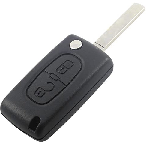 BARAC Carcasa Llave 2 Botones Citroen c2 c3 c4 c5 Picasso Peugeot 206 207 307 308 407 408 Partner Mando a Distancia Coche Compatible VA2 CE0536