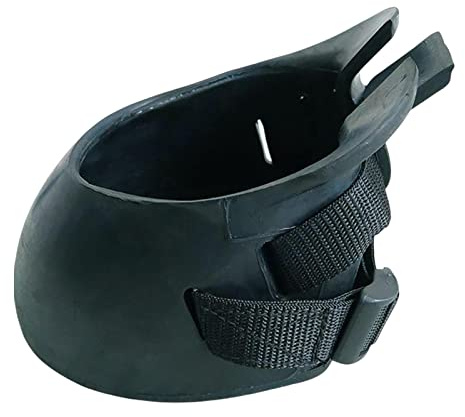 Esquirla Horse Hoof Boots Sturdy Comfortable Protective Cover Equine Hoof Protector Horses Protection Rubber for Riding Training Equestrian Supplies, L