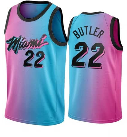 Adultes 22 n ° 15 Maillots de Basketball Unisexe sans Manches Basketball Vest Top Sport Doublure t - Shirt Gilet,Light Blue with Pink (22#),XL