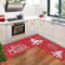 CAROMIO Weihnachts Küchenmatten Set mit 2 Stück, Flachsähnliche Weihnachts Küchenteppiche und Matten, Gewebte Weihnachtsbaummatten Weihnachtsküchendekorationen für Zuhause, 40 x 60 cm + 40 x 120 cm