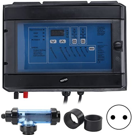 Hztyyier Clorador Salino 100W 230 Generador 20G SPA 240V 100W 20V 5A para Alternativas Al Cloro (Enchufe de la UE)