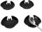 AnyDesign 4 Pieces Halloween Bat Coffee Spoon Rest Black Ceramic Bat Teaspoon Holder Spooky Home Decor Accessories for Halloween Teacher Gift Kitchen Office Coffee Bar Coffee Stirrers