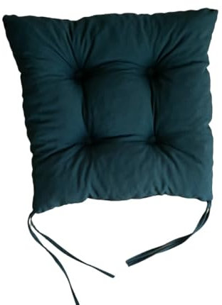 Olenka Cuscino per sedie a trapezio 40 x 35 x 8 cm cuscini per seduta decorazione casa giardino Interno ed Esterno (verde scuro bottiglia)