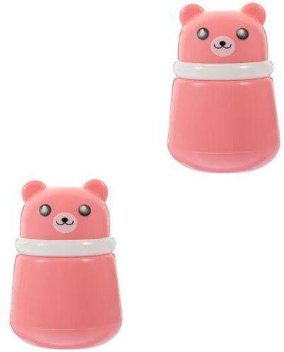 Ipetboom 2St Puderquaste Pulverbehälter mit Puste körperpuder fall Puff praktische Körperpuderflasche Körperpuderhalter Haushalt Puderdose Blasenflasche Pulver kann neugeboren Leere Box