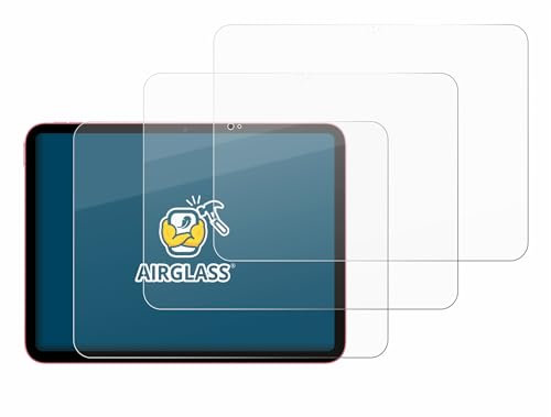 brotect Pellicola Protettiva Vetro per Apple iPad 10.9 2022 (10a Gen.) Protezione Schermo (3 Pezzi) [Durezza Estrema 9H, Chiaro]