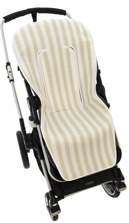 Funda de Verano para Silla Paseo Universal Rosy Fuentes- Colchoneta para Carrito Bebé- Transpirable-Compatible con Bugaboo, jané, Concord, Baby Jogger, Bebecar…-camel