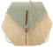 Zercart Sac en paille pour femme – Sac à bandoulière en rotin – Sac à bandoulière hexagonal – Sac fourre-tout tissé à la main pour le shopping, la plage, les vacances, les voyages, Vert