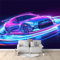 Neon Lights Premium Feature Non-Woven Fleece Cool Car Photo Wallpaper Farmhouse Teenager Adult Bedroom Wall Mural Home Poster Decoration 200 x 140 cm Photo Mural