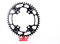 STONE – Plato Redondo/Ovalado Monoplato 107 BCD Compatible con SRAM Force AXS Gravel Carretera Road CNC Aluminio 7075-T651 4 Brazos 38T | 40T | 42T | 44T | 46T | 48T | (Ovalado, 46T)