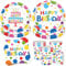 50 Stück Bunte Partygeschirr Set,Partygeschirr Geburtstag,Kindergeburtstag Geschirr Set,Kindergeburtstag Deko,Pappteller Geburtstagsdeko,Mit Teller Becher Servietten,Party Geschirr für 10 Gäste