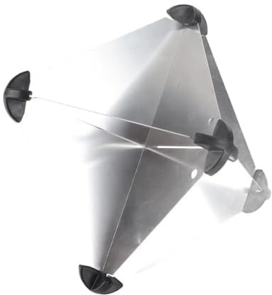 FNWXGMFZ 12x12 Zoll Radarreflektoren vom oktaedrischen Typ aus Aluminium, einfache Installation for Radarreflektor for Motorboote und Segelboote