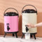 Seau à lait avec robinet, seau isotherme de grande capacité, distributeur de boissons chaudes et froides pour camping, pique-nique, fête (10 l, argenté)