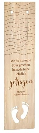 Wo du nur eine Spur gesehen hast: Holz-Lesezeichen