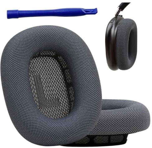 Ersatz-Ohrpolster für AirPods Max Kopfhörer, Ohrpolster für AirPods Max, Kompatibel mit AirPods Max, Mesh-Ohrpolster, Memory-Schaum Ohrkissen, Premium Ersatzpolster mit Geräuschisolierung