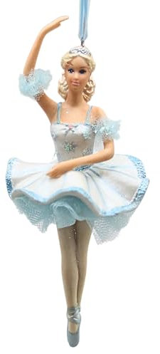 2002 Hallmark Andenken Ornament Barbie als Schneeflocke der Nussknacker Ballett Porzellan