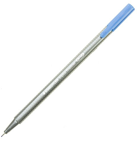 Staedtler – Triplus FineLiner 334 – Superfeine Filzspitze 0,3 mm Blau/Grau