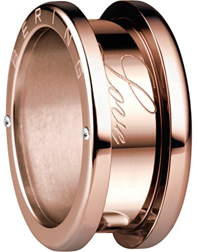 Bering Damen-Ring Edelstahl teilvergoldet Zirkonia weiß Gr. 62 (19.7)-520-30-104