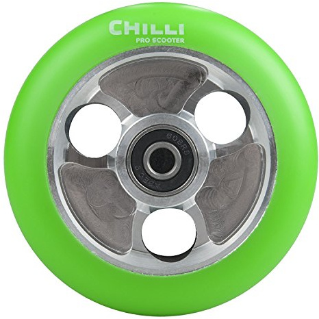 Chilli Pro Scooter CH-WH1263_Argent/Vert_100 mm