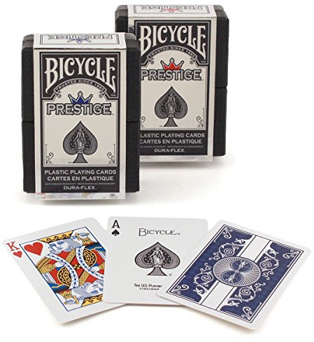 Bicycle Prestige Kunststoff-Spielkarten (2 Stück)