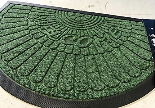 Half Moon Rubber Edged Door Mats 45cm x 75cm