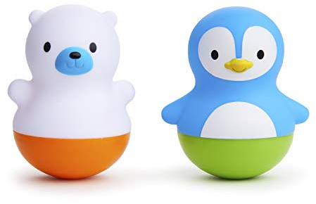 Munchkin® Bath Bobbers Mold Free Baby and Toddler Bath Toy, 6+ Months, Polar Bear/Penguin