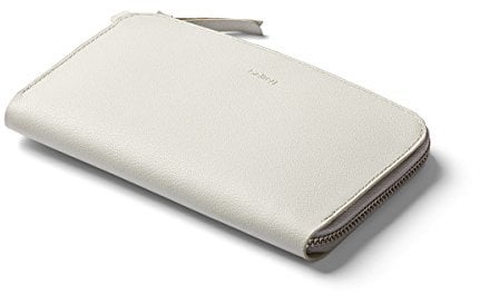 Bellroy Pocket, Damen Leder Geldbörse (für 6 Karten, Bargeld, Smartphone)-Alabaster