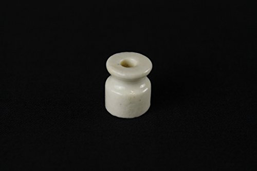 Isolatore in ceramica per impianto elettrico a vista rustico vintage - 1,9 cm