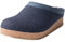 HAFLINGER Grizzly Torben 713001 Schuhe Damen Herren Hausschuhe Pantoffeln Wolle, Größe:39 EU, Farbe:Blau