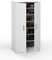 Dmora - 2-türiger Mehrzweckschrank Alcudia, Multifunktionale Möbel, Schuhschrank, Besenschrank, 55x35 h108 cm, Mattweiß