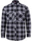 J.VER Herren Hemd Kariertes Freizeithemd Normale Passform Lange Ärmel Flanellhemden, Grau 3XL