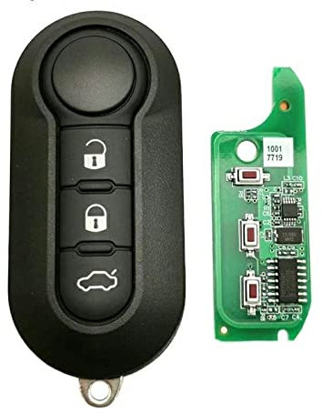SALPIE Radiocomando Ricambio Cover Copri Chiave Telecomando Auto 3 Tasti Compatibile Con Fiat – Lancia - Citroen - Peugeot (SISTEMA DELPHI, RADIOCOMANDO)