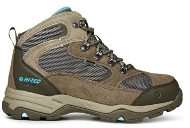 HI-TEC Womens Tec Storm Waterproof Walking Boot Boots Light Taupe/Mint 4 (37)