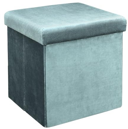 HOME DECO FACTORY Sitzsack Faltbar, 38cm x 38cm x 38cm, Blau
