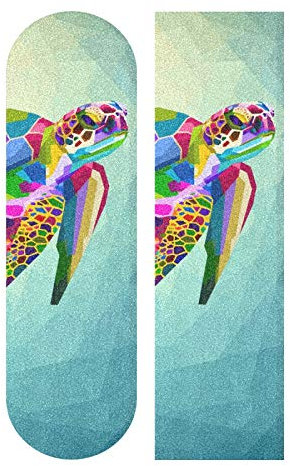MNSRUU Skateboard Griptape Bunte Schildkröte Longboards Griptape Schleifpapier für Rollerboard